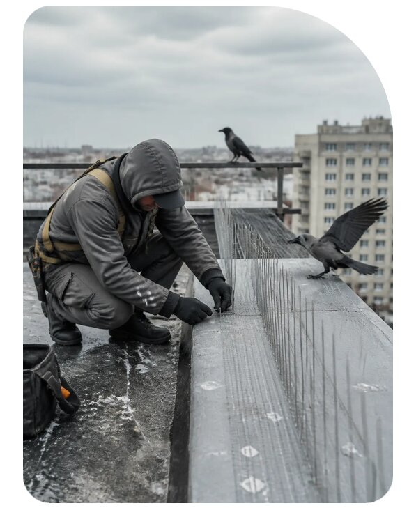 Защита от ворон под ключ в Москве по цене от 5383 р. | Сенат-Мск